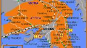 Карта Афинского Побережья